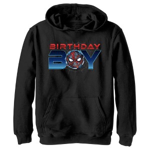 Boy's Marvel Mecha Spidey Birthday Pull Over Hoodie - 1 of 4