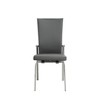 Chintaly Imports,Motion Back Side Chair - Set Of 2, Gray - 4 of 4