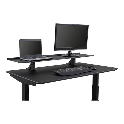 Stand Up Desk Store Clamp-On Adjustable Height Desk Shelf Monitor Stand (48 Wide)