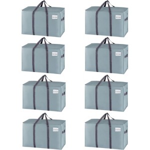 8 Pack Moving Bags, Heavy Duty, Moving Boxes Alternative, Packing Storage Supplies Dorm Room - 1 of 4
