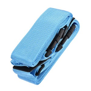 Unique Bargains Luggage Strap Suitcase Belt with 2 Buckles Cross Adjustable PP Travel Accessory - 1 of 4