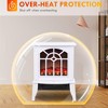 NAYSAYE Indoor Fireplace Freestanding Stove Heater with Flame Effect for Living Room, White, 14.3"*9.5"*18" - 4 of 4