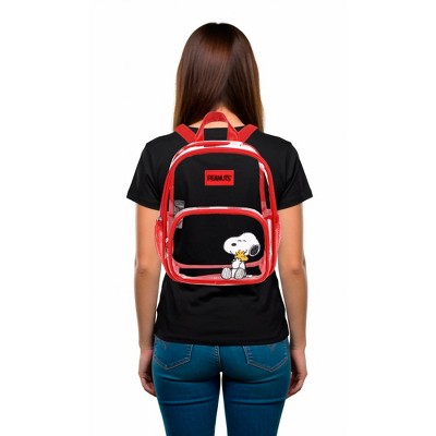 Peanuts Snoopy & Woodstock Clear 10" Adult Mini Backpack — фото 7