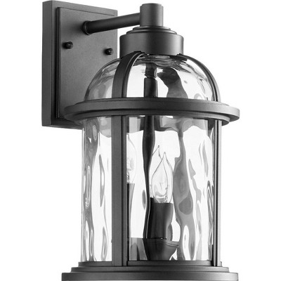 Quorum Lighting Winston 3-Light Noir Outdoor Wall Sconce