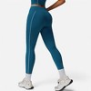 Anna-Kaci Active Women's High Waist Seam Detail Leggings with Contoured Fit and Stretch Fabric - 4 of 4
