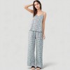 Anna-Kaci Lounge Women's Cami Strap Pajama Set with Allover Floral Print and Relaxed Wide Leg Pants - 2 of 4