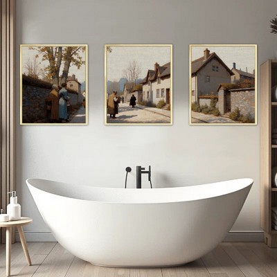 Floral Canvas Wall Art with Strong Artistic and Visual Aesthetics,3 - Pieces