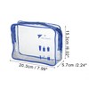 Unique Bargains Women's Transparent Waterproof Business Travel Cosmetic Bag Blue 1 Pc - 2 of 4