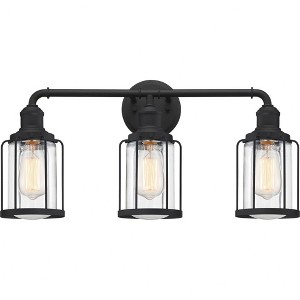 Quoizel Lighting Ludlow 3 - Light Vanity in  Earth Black - 1 of 4