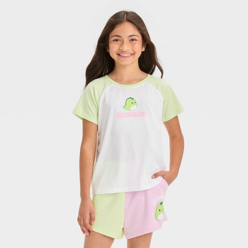 Girls&#39; Squishmallows 2pc Top and Bottom Shorts Set, 3 of 5