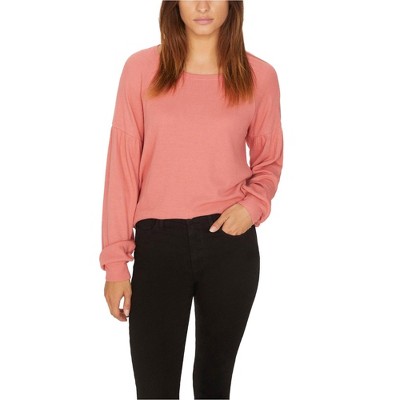 Sanctuary Clothing Womens Balloon Sleeve Thermal Blouse