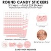 Big Dot of Happiness 50th Pink Rose Gold Birthday - Happy Birthday Party Small Round Candy Stickers - Party Favor Labels - 324 Count - 3 of 4