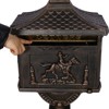 Dexmalle Cast Aluminum Mail Box,Postal Box , Mailbox Color Bronze - 3 of 4