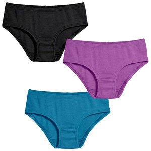 City Threads Girls Soft 100% Organic Cotton Briefs, 3-Pack - USA-Made - 1 of 4
