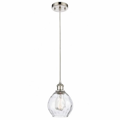 Waverly - 1 Light Cord Hung Mini Pendant In Industrial Style-9 Inches Tall and 6 Inches Wide