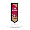 Evergreen Ultra-Thin Glazelight LED Wall Decor, Pennant, San Francisco 49ers- 9 x 23 Inches Made In USA - image 2 of 4