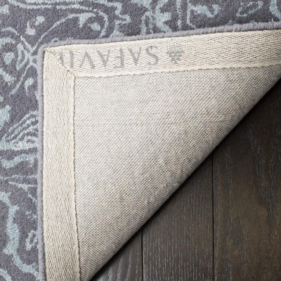 Opal Grey Hand-Tufted Wool Accent Rug, 2' x 3'