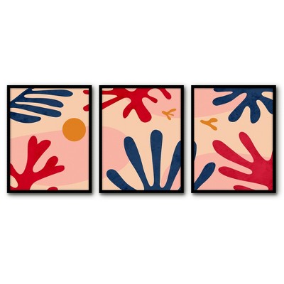 Americanflat 11x14 Abstract Framed Print - Matisse Cutout Botanical By ...