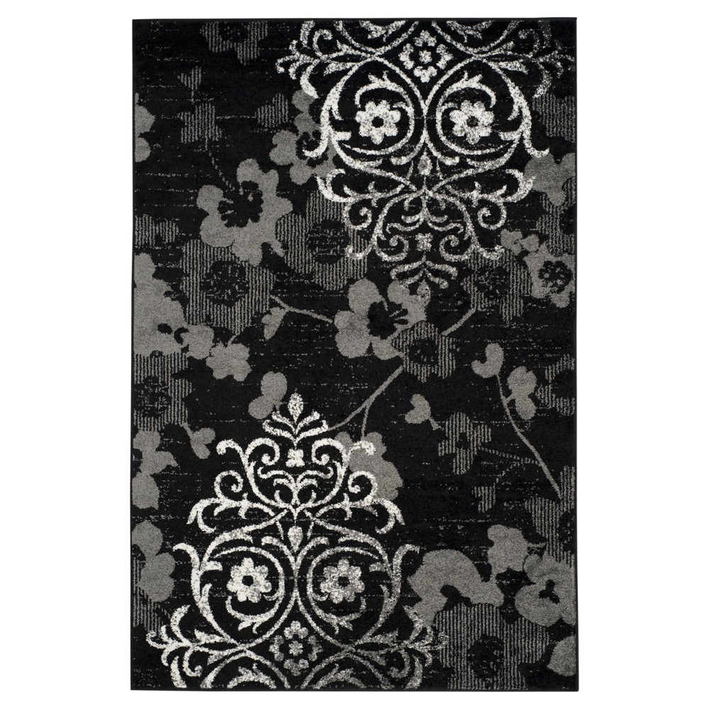 Norwel Area Rug - Black/Silver (6'x9') - Safavieh