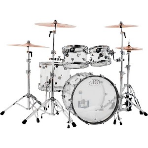 DW Design Series Acrylic 4-Piece Shell Pack With Chrome Hardware Clear - 1 of 1
