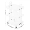 YIYIBYUS 3-Tier Acrylic Utility Rolling Cart, Storage End Table With Wheels - 4 of 4