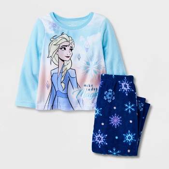 Toddler Girls' 2pc Frozen Pajama Set - Blue