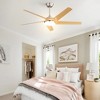 Sofucor 52'' Ceiling Fans with Lights and Remote for Living Room Patio Silver+Yellow - 4 of 4