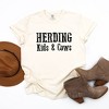 Simply Sage Market Women's Herding Kids and Cows Short Sleeve Garment Dyed Tee - 3 of 4