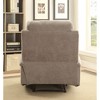 Linen Recliner with Cup Holder, Pillow Top Arms and Memory Foam Seating - 4 of 4