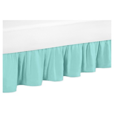 Twin Turquoise Bed Skirt - Sweet Jojo Designs