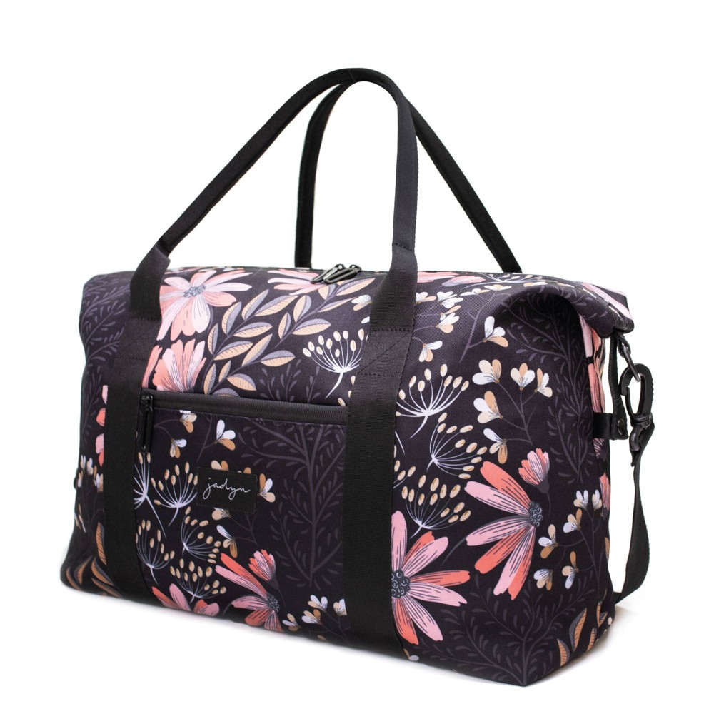 Photos - Travel Accessory Jadyn 31L Lola Duffel Bag - Black Floral