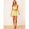 Allegra K Women's Summer Beach Hollow Out Crochet Knit Cami Top Mini Skirt Bikini Sets 2 Pcs - 3 of 4