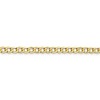 Black Bow Jewelry 4.3mm, 10k Yellow Gold Hollow Curb Link Chain Bracelet - image 2 of 4