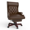 Executive Office Chair with Footstool, Ergonomic Design High Back Reclining Comfortable Desk Chair - 2 of 4