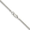 Black Bow Jewelry 2mm Sterling Silver Diamond Cut Solid Round Box Chain Necklace - image 4 of 4