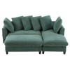YOOCOZZ Upholstered Sectional Sofa L-shaped Sofa with Ample Storage Space,Movable Ottoman and Six Throw Pillows - 2 of 4