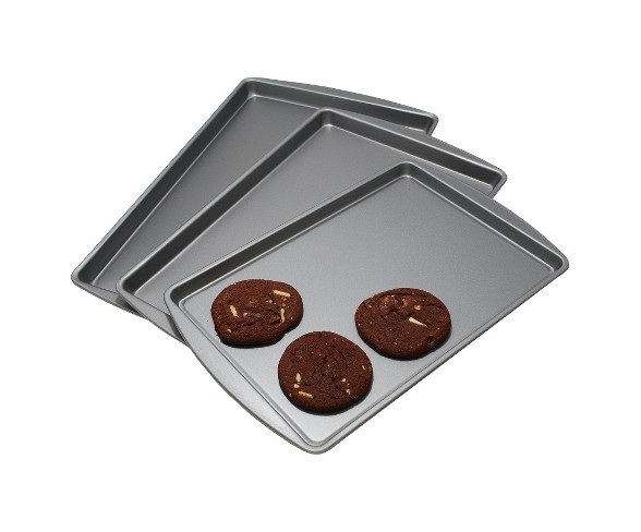 OvenStuff Non-Stick Set of Three Cookie Pans