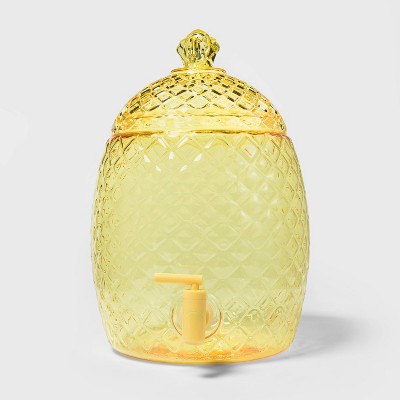 Photo 1 of 1.8gal Plastic Pineapple Beverage Dispenser Yellow - Sun Squad
**3 PACK// ONE LID IS DAMAGED 