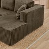 132.48" Modern Minimalist Corduroy U-Shape Modular Sectional Sofa, No Assembly Needed - 4 of 4