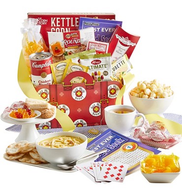 GreatFoods Get Well Gift Basket with Campbell;s Chicken Noodle Soup and Lemon Tea