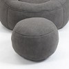 CAVINAS Bean Bag Chair with Ottoman, Microfiber Sofa Chair with Footrest, Cloud Couch for Reading, Resting, Watching TV - 3 of 4