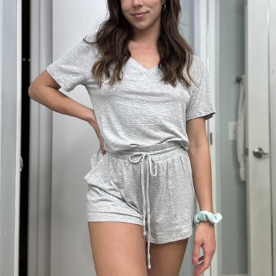 Women's Beautifully Soft Pajama Shorts - Stars Above™ Gray S : Target