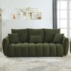 Kumasinova Premium Teddy Fleece Lounge Chair, Plush Single Sofa Chair with Pillow, Sturdy Wood Frame, Upholstered Couches for Living Room - 3 of 4