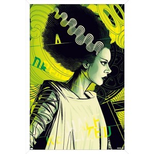 Trends International The Bride of Frankenstein - Mad Dream by César Moreno Framed Wall Poster Prints - 1 of 4