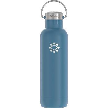 Lifefactory 12-Ounce Glass Water Bottle with Active Flip Cap and Protective Silicone Sleeve, Desert Rose