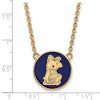 Black Bow Jewelry 14k Yellow Gold Plated Sterling Silver Alpha Xi Delta Greek Life Necklace 18 Inch - 2 of 4
