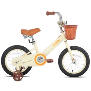 JOYSTAR Vintage Kids Bike with Training Wheels & Basket - 1 of 4