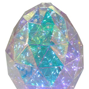 Seasonal LLC Prismatic Iridescent Egg 8in - 1 of 4