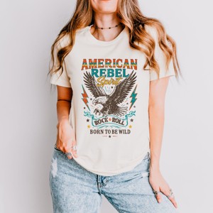 Simply Sage Market American Rebel Spirit Distressed Short Sleeve Tee - 1 of 4