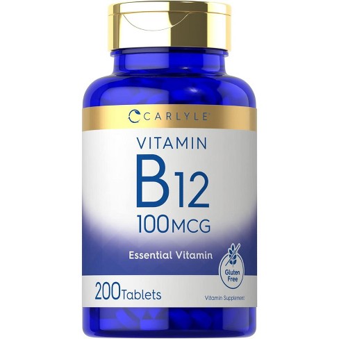 Carlyle Vitamin B12 100mcg | 200 Tablets - image 1 of 2